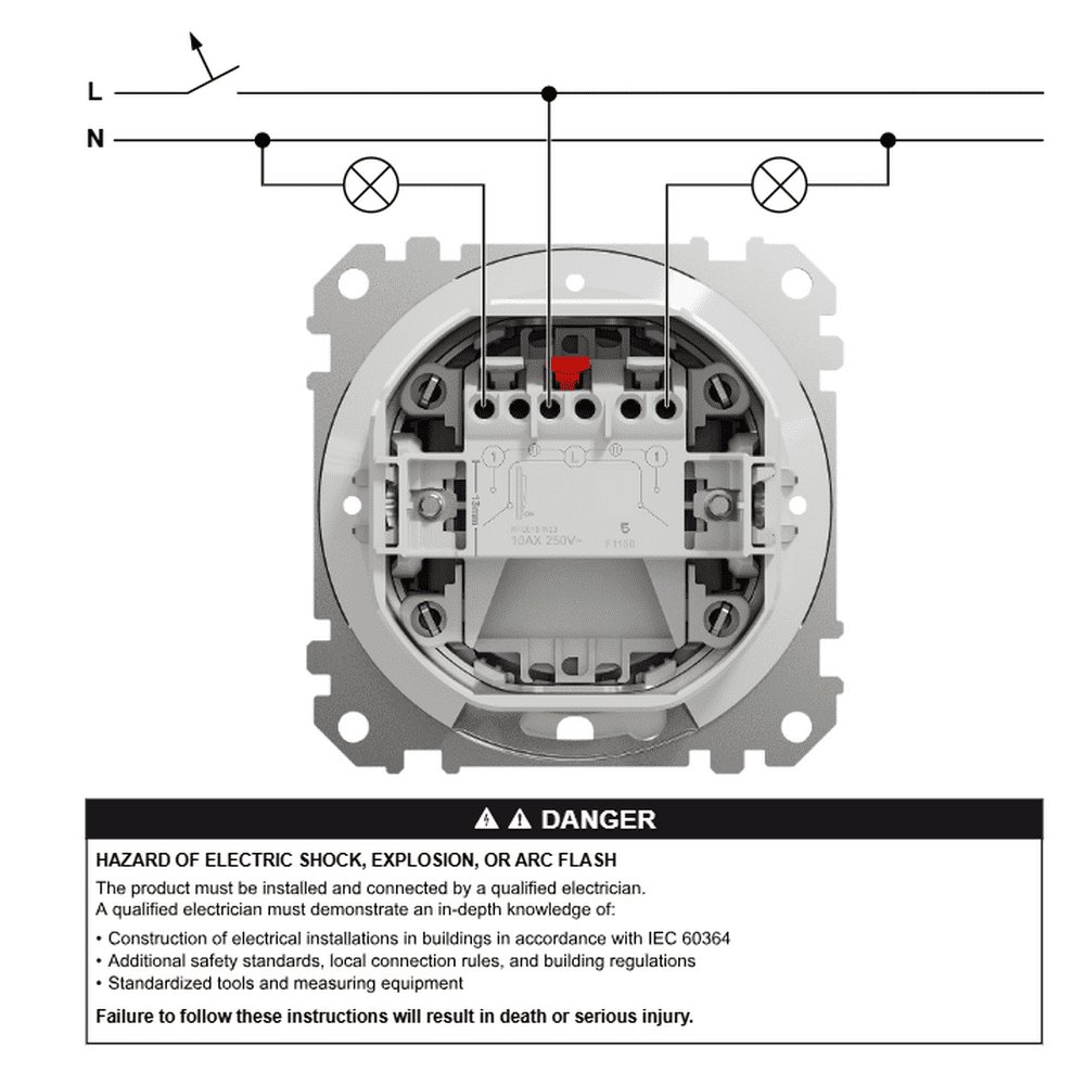 Вимикач Schneider Sedna Design бежевий 2кл IP44 ( SDD212105 )